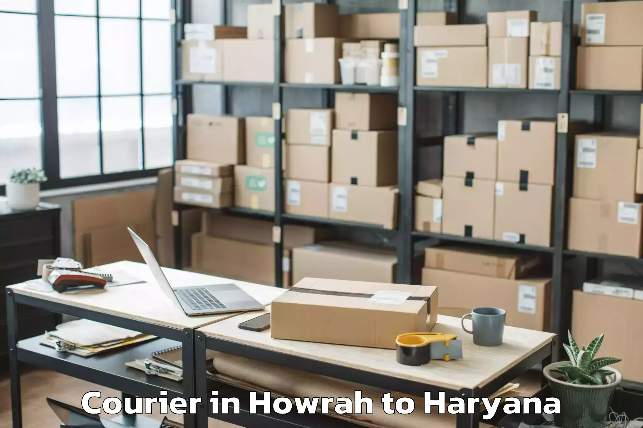 Book Your Howrah to Israna Courier Today